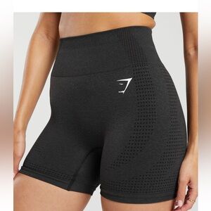 Gymshark Vital Seamless Black High-Waisted Athletic Shorts